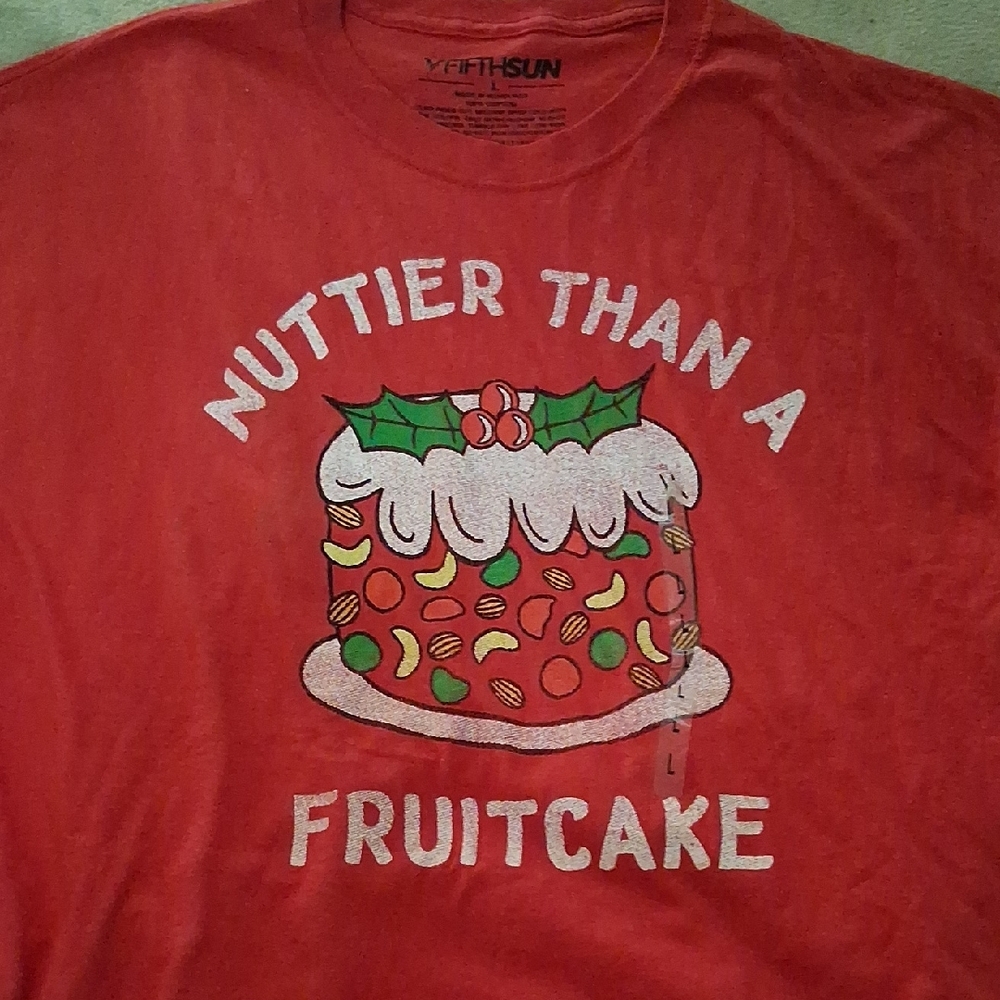 Fifth Sun Red Kids Tee - Nutty Fruitcake Graphic